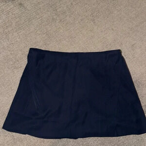 J.Jill Wearever Collection Easy Care Womens 3X Skirt Skort in Navy Blue EUC